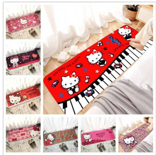 キッチンマット ボアマット　玄関マット 約45×120cm 　hello kitty  玄関マット