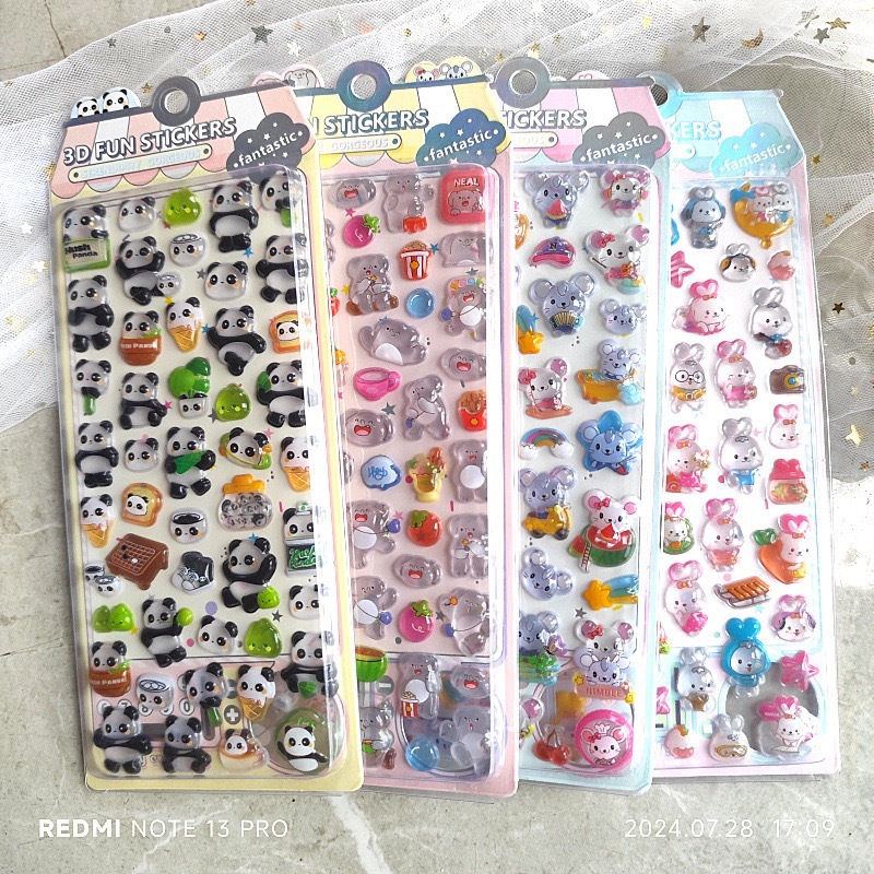 新作シール 3D手帳用貼り付け 立体 泡ステッカー 子供 DIY用 貼り付け スマホケース 手芸用品 贈り物