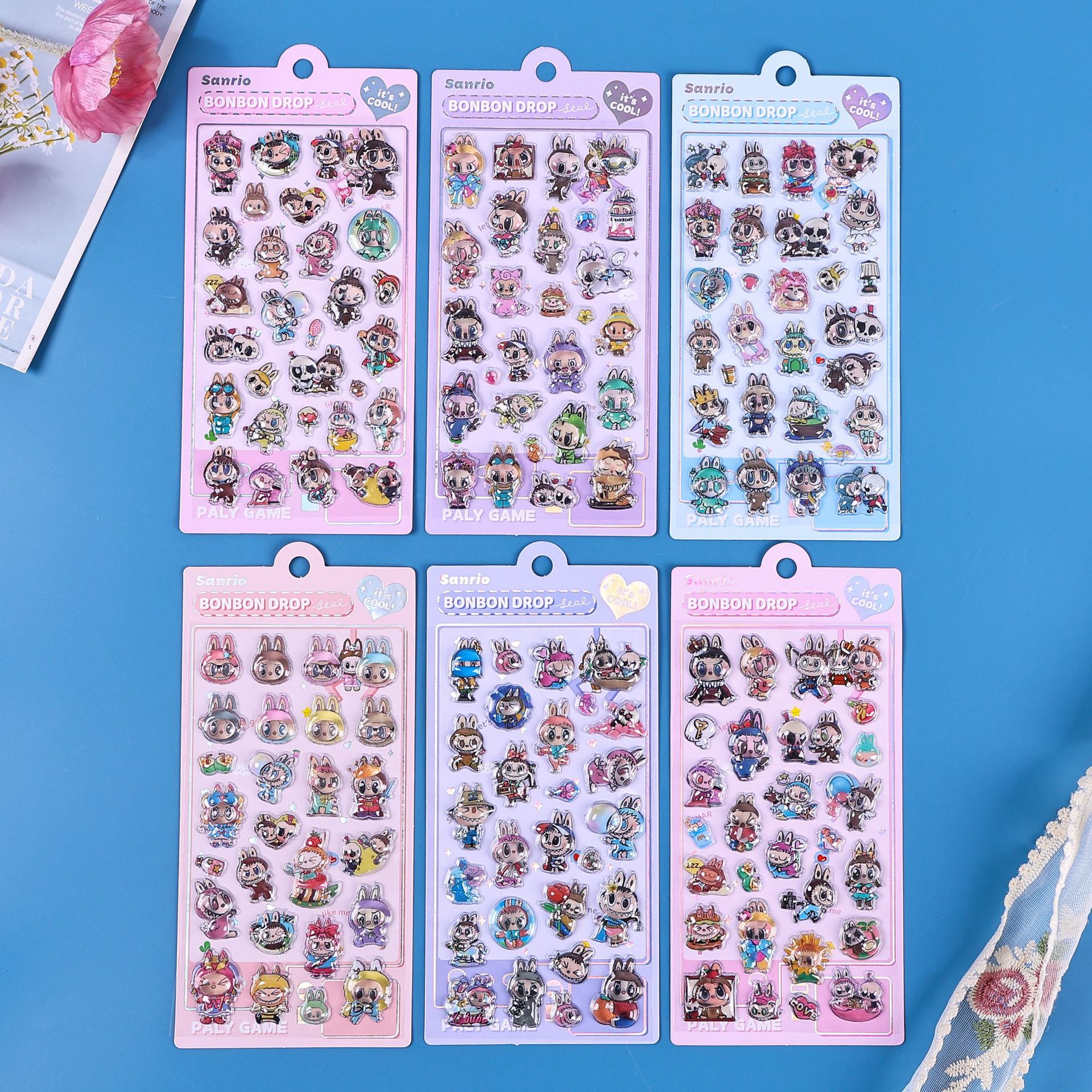 新作シール3D手帳用貼り付け 立体 泡ステッカー 子供 DIY用 貼り付け 手芸用品 贈り物　ぶくぶく