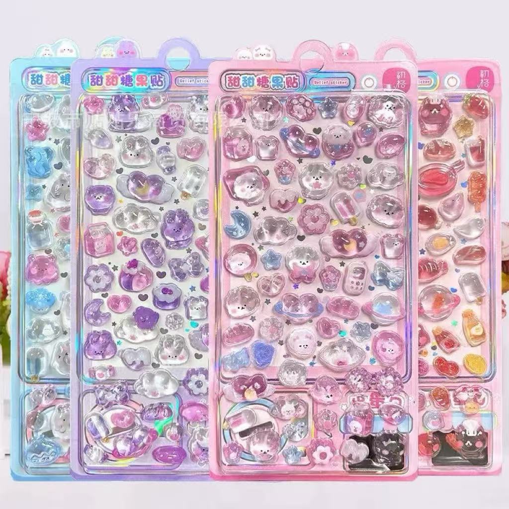 新作シール 3D手帳用貼り付け 立体 泡ステッカー 子供 DIY用 貼り付け スマホケース 手芸用品 贈り物
