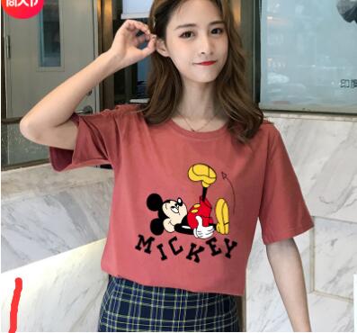 Tシャツ　　レディース　　ミッキー　　ファッション　　夏