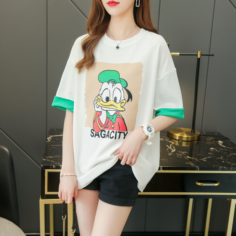 Tシャツ　　レディース　　ミッキー　　ファッション　　夏　　2022新作