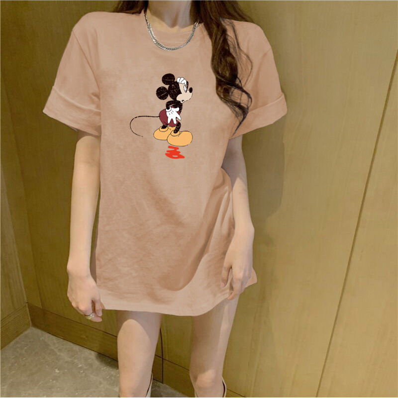 Tシャツ　　レディース　　ミッキー　　ファッション　　夏　　2022新作