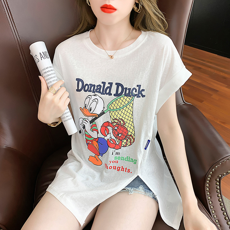 Tシャツ　　レディース　　ドナルドダック　　ファッション　　夏