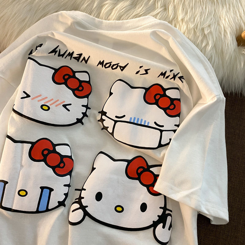 Tシャツ　　レディース　　kT猫　　ファッション　　夏　　2022新作
