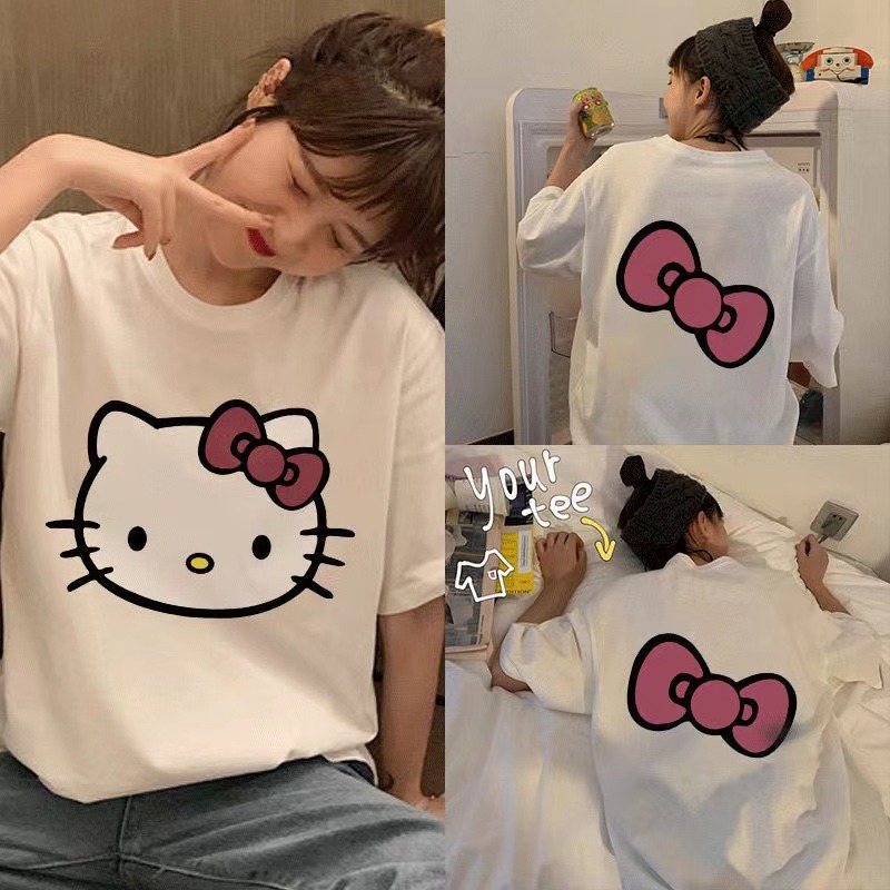 Tシャツ　　レディース　　ハローキティ　　ファッション　　夏　　2022新作