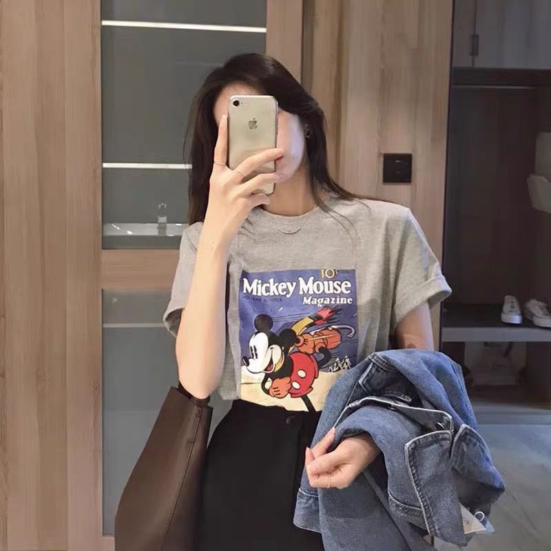 Tシャツ　　レディース　　ミッキー　　ファッション　　夏　　2022新作