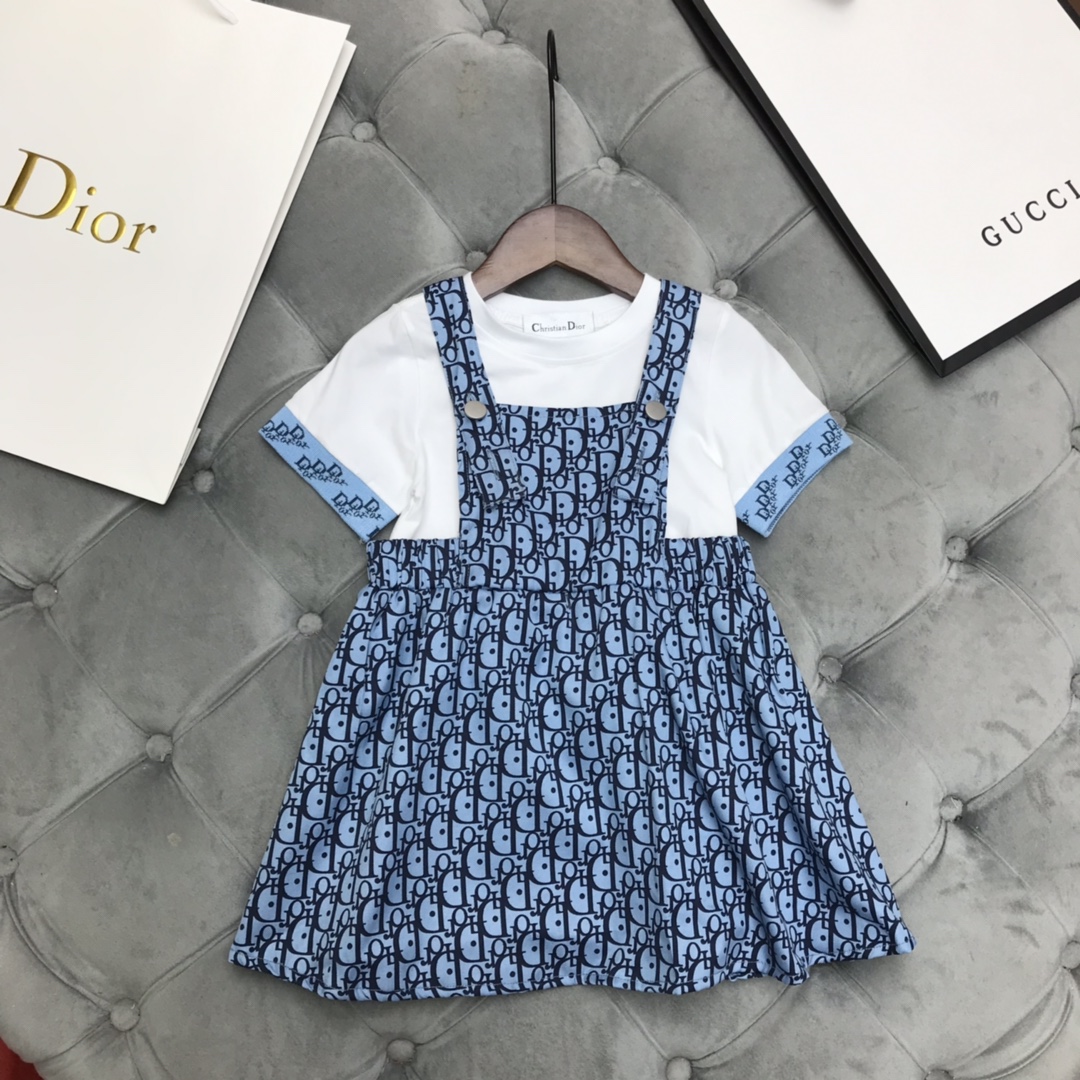 Dior 【ディオール】子供服　セットアップ　Tシャツ+ワンピース　110-160cm