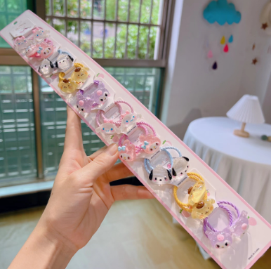 ポチャッコ   シナモロール   ポムポムプリン 　子供   アクセサリー   ヘアリング　可愛い   髪飾り