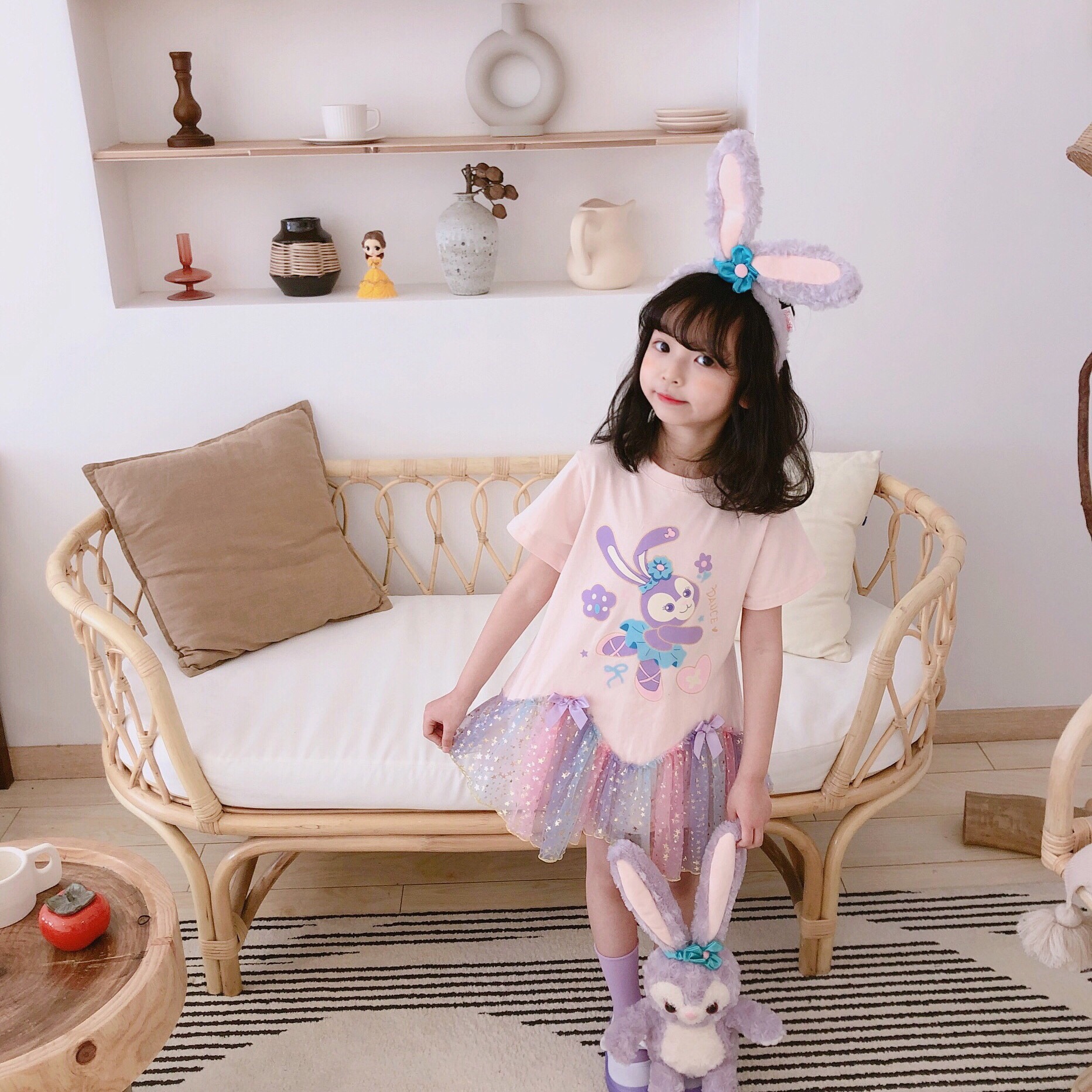 ステラ・ルー 　子供服　　夏秋　　ワンピース　可愛い　プリンセス　90-140cm