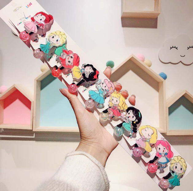 カートゥーン  プリンセス   シンデレラ　アクセサリー　 ヘアリング　可愛い 　髪飾り