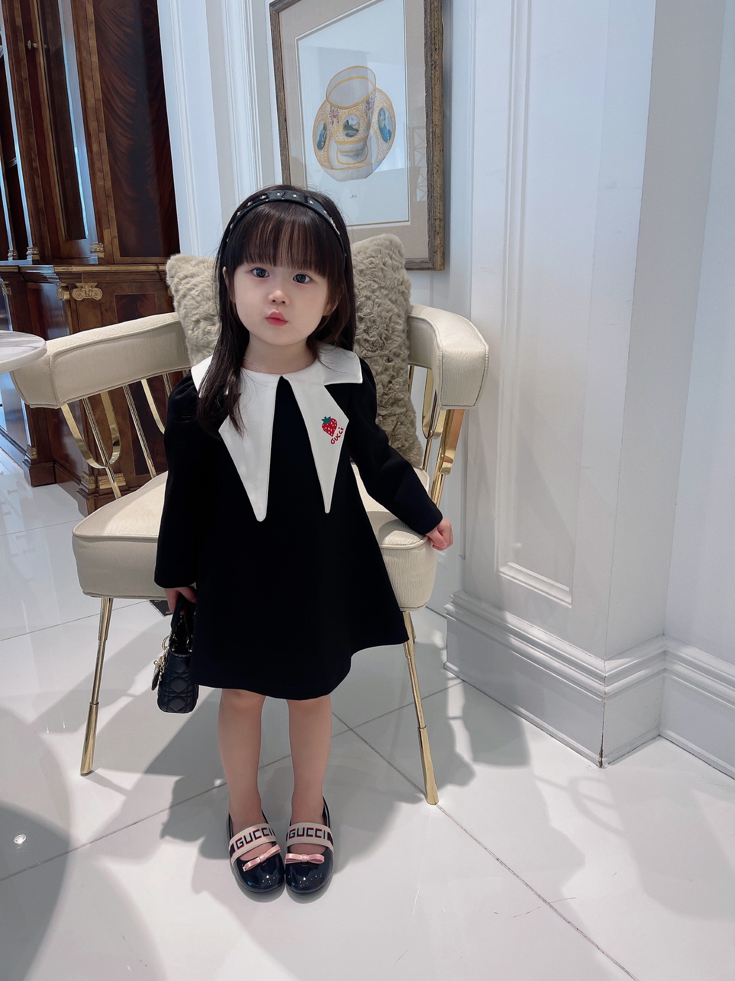 GUCCI グッチ  子供服　キッズ　ガール　超かわいい　ワンピース　秋冬　100-150cm