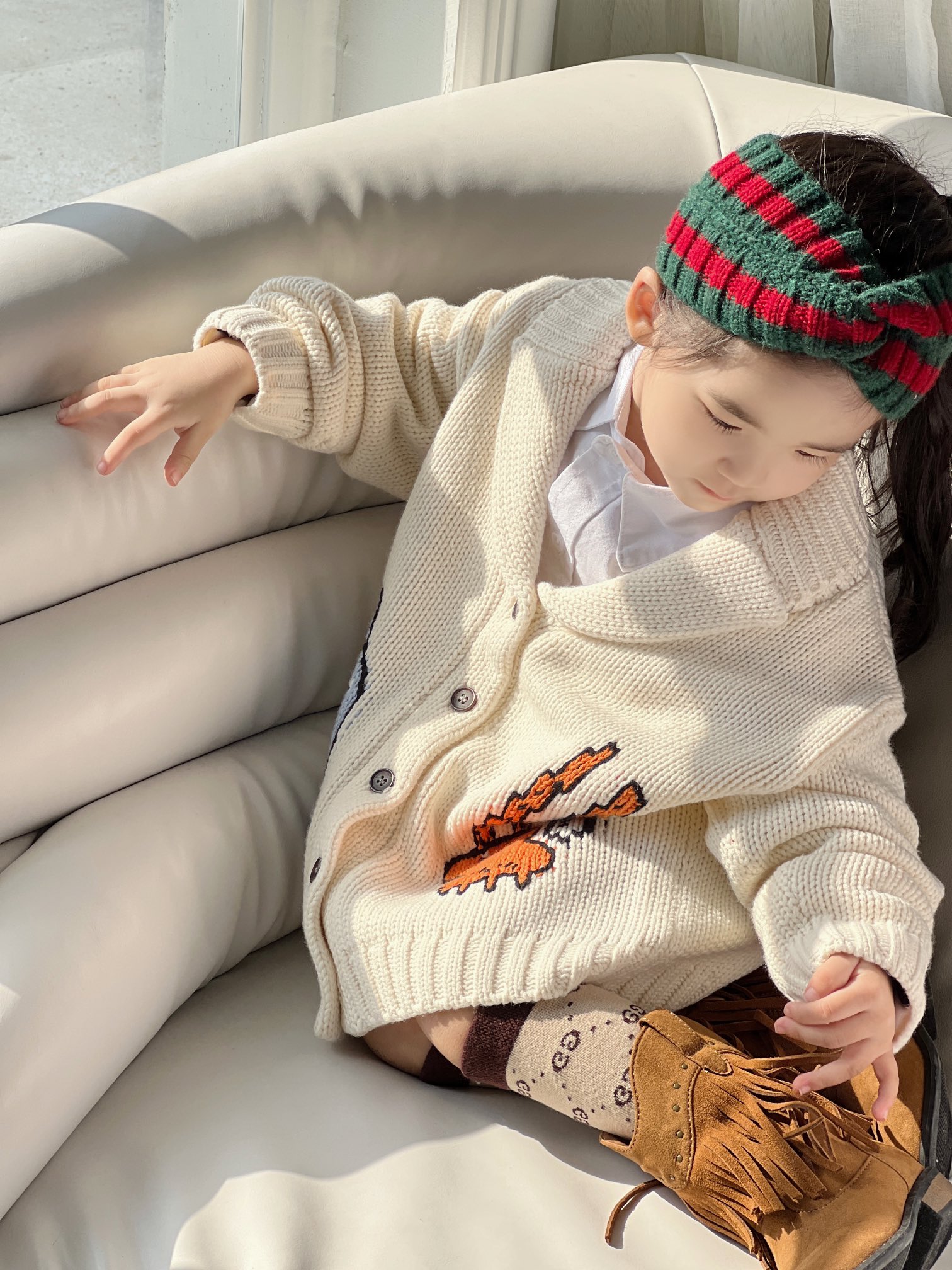 GUCCI【グッチ】　キッズ　子供服　セーター　ニット　綺麗　かわいい　秋冬　温かい　90-150cm　183247