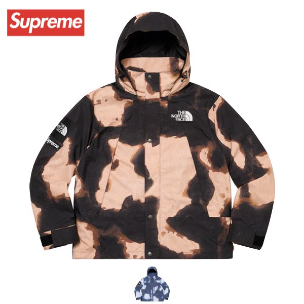 Supreme The North Face Bleached Denim Print Mountain jacket 2021AW シュプリーム ノースフェイス ブリーチデニム プリント マウンテンジャケット 2021年秋冬